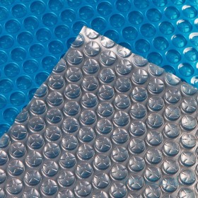 Покрывало плавающее Aquaviva Platinum Bubbles серебро/голубой (3х50 м, 500 мкм, режется п.м.)
