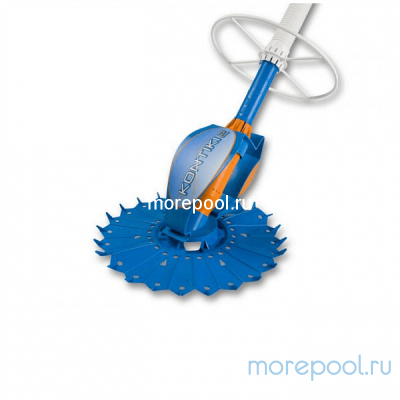 Полуавтоматический вакуумный донный очиститель KONTIKI II, шланг 8 секций по 1м, до 32м²