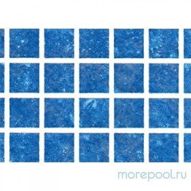 Пленка ПВХ 1,65х25,00м &quot;Haogenplast Matrix&quot;, Blue-3D, синяя мозайка-3D