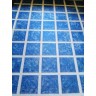 Пленка ПВХ 1,65х25,00м "Haogenplast Matrix", Blue-3D, синяя мозайка-3D