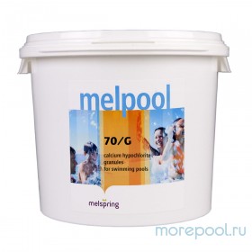 Дезинфекция бассейна на основе гипохлорита кальция Melpool 70/G (1 кг)