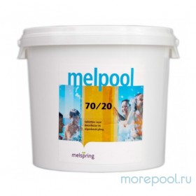 Дезинфекция бассейна на основе гипохлорита кальция Melpool N.X 70/20 (1 кг)