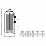 Фильтр KD35, шпул.навивки, диатомитовый, d.400мм, 16м³/час, 3.25м², бок.подкл.2", без вентиля