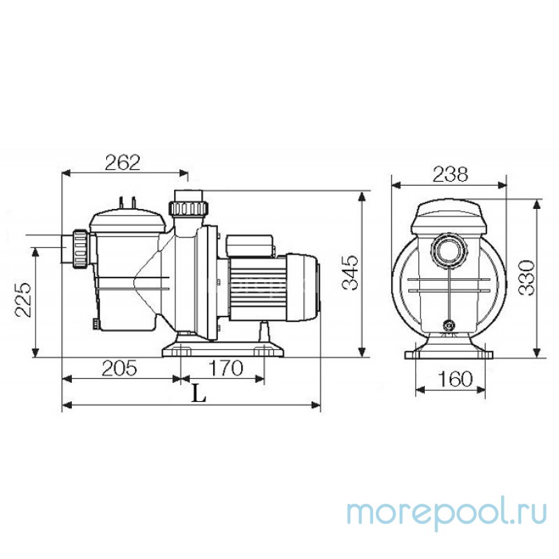 Насос FCP-750S, с префильтром, 13,8 м3/час, 220В
