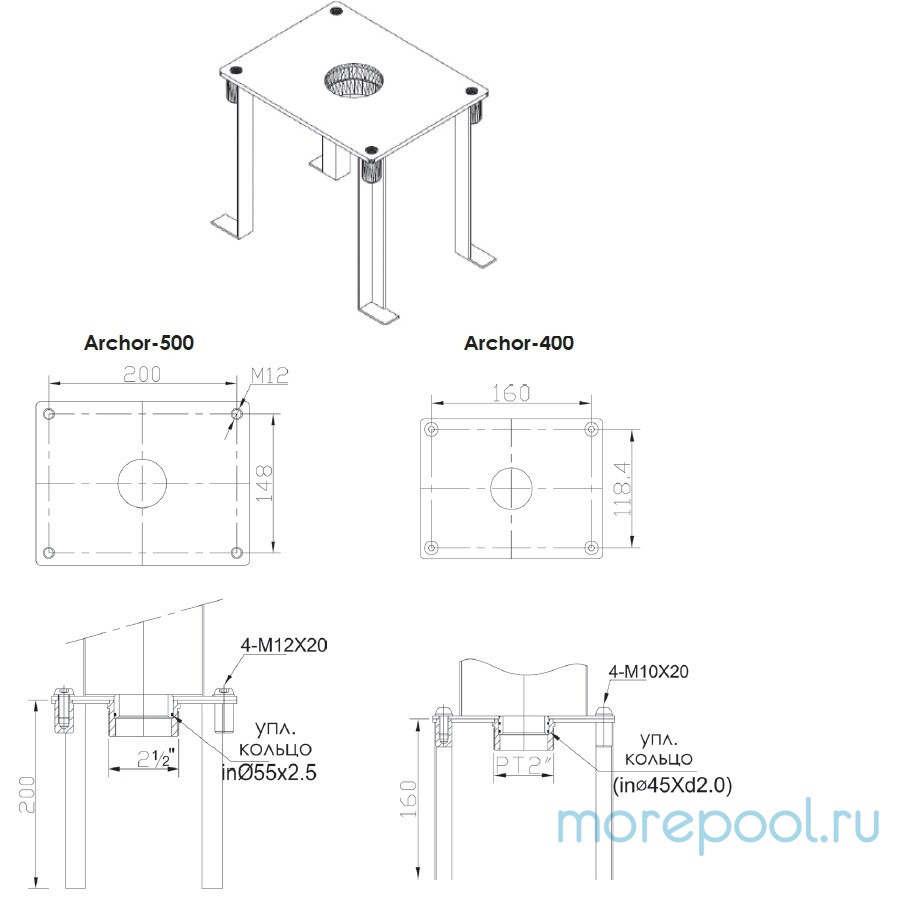 Водопад Aquaviva Dolphin AQ-6060 (600х600 мм)