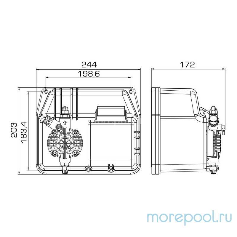Насос дозир. мембранный BT-MF 20-5 230V