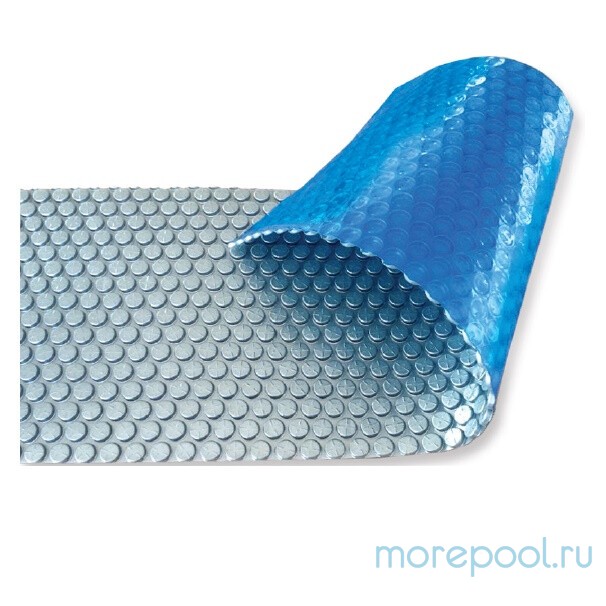 Покрывало плавающее Aquaviva Platinum Bubbles серебро/голубой (3х50 м, 500 мкм, режется п.м.)