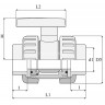 Шаровый кран ПВХ 1,0 МПа d_ 40, UTB01040