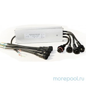 Трансформатор RGB 100Вт 12В для 4-х светодиодных светильников 20(15,12)Вт типа TLQP