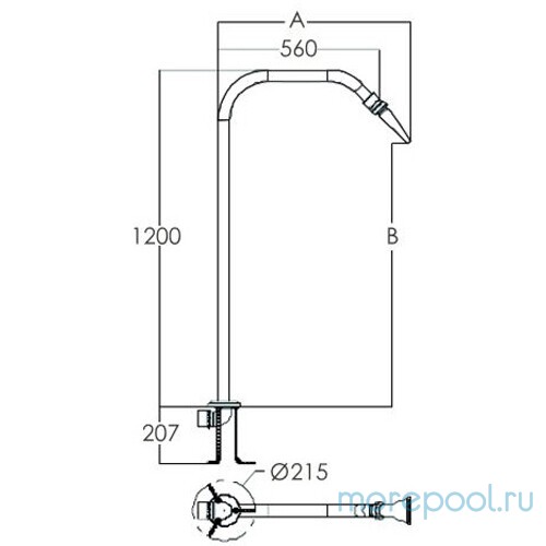 Водопад Aquaviva EM4401 Fast Spray (массажный)