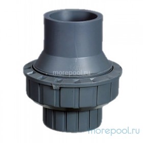 Обрат.клапан 1-муфтовый подпружиненный ПВХ 1,0 МПа d_32