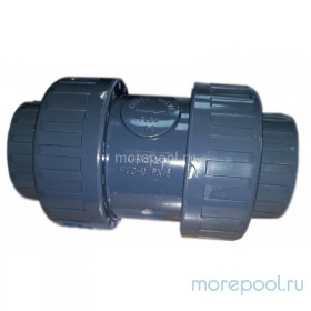 Обрат.клапан 2-х муфтовый подпружиненный ПВХ 1,0 МПа d_50