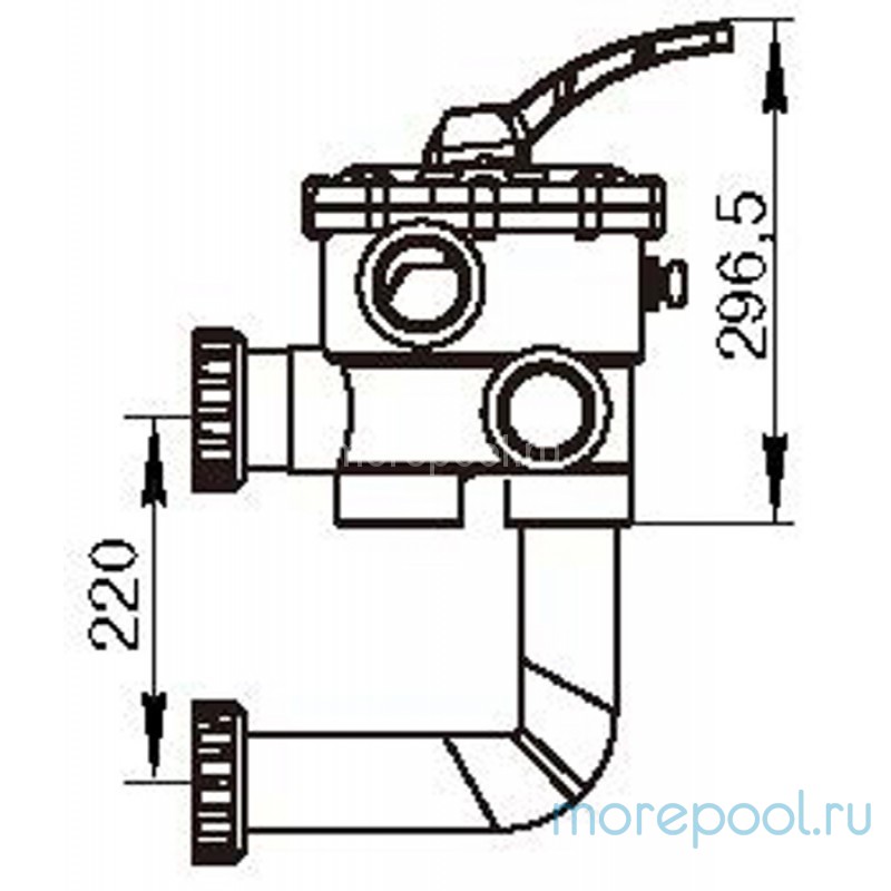Боковой вентиль 2"