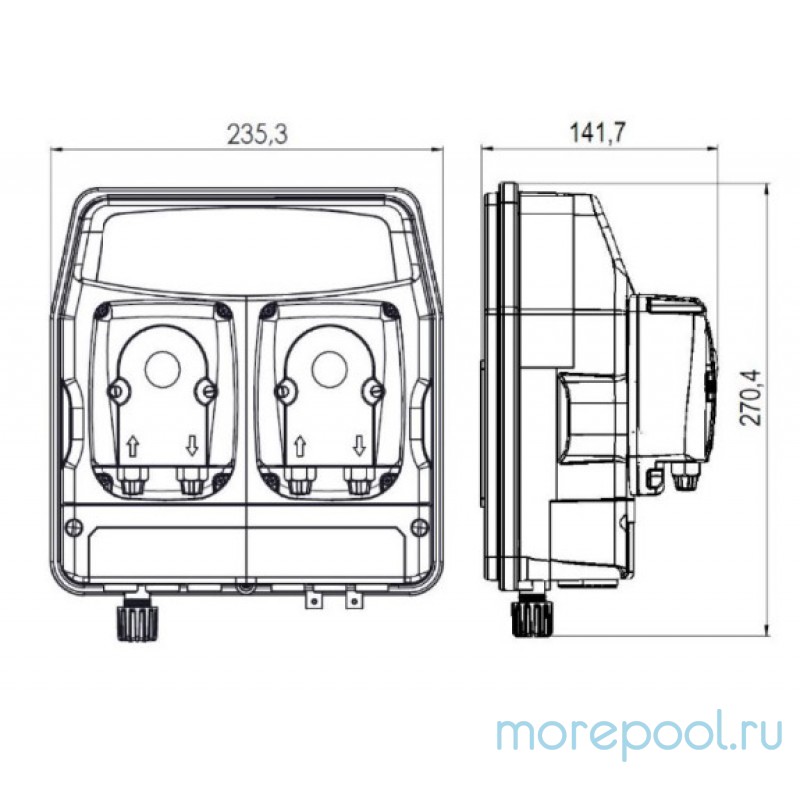 Авт.станция дозир и контр. eTWIN PER PH-CL 3.0L-3.0 230V STD