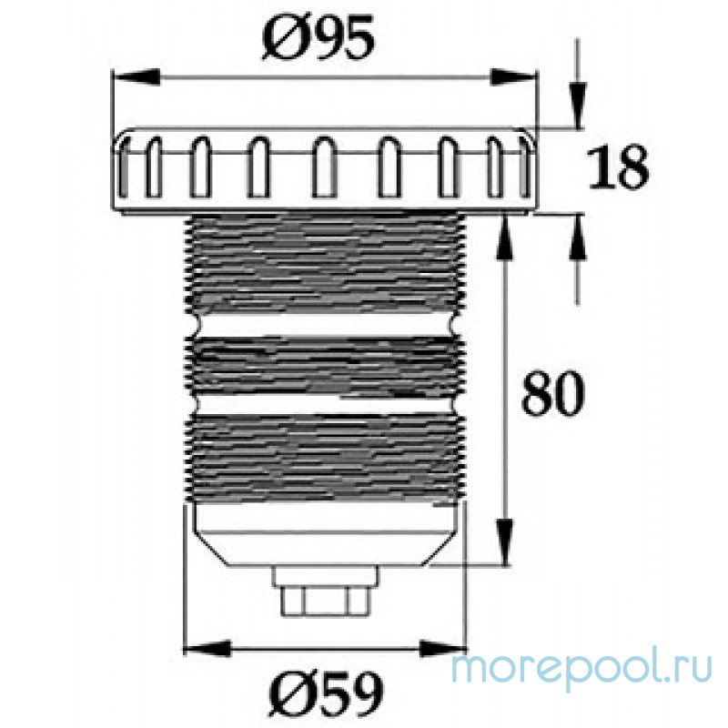 Cветильник N631, LED, белый холодный, встраиваемый, гайка, 5Вт, 12В AC, ABS