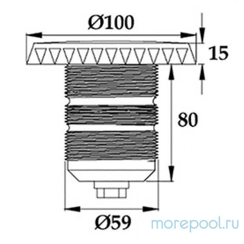 Cветильник N841, LED, белый холодный, встраиваемый, гайка, 5Вт, 12В AC, ABS