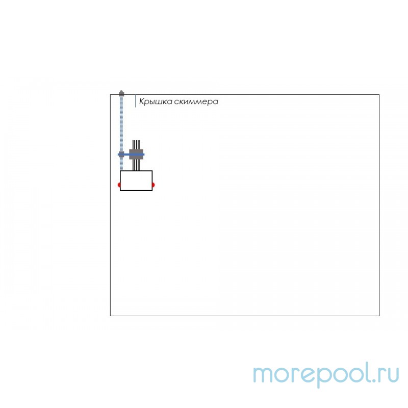 Панель управления уровнем воды."Скиммер мал. П" (БлокТРИТОН-1+Датч. ским-ный ДС-1+ креп. профиль)