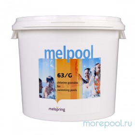 Дезинфекция бассейна на основе хлора быстрого действия Melpool 63/G (50 кг)