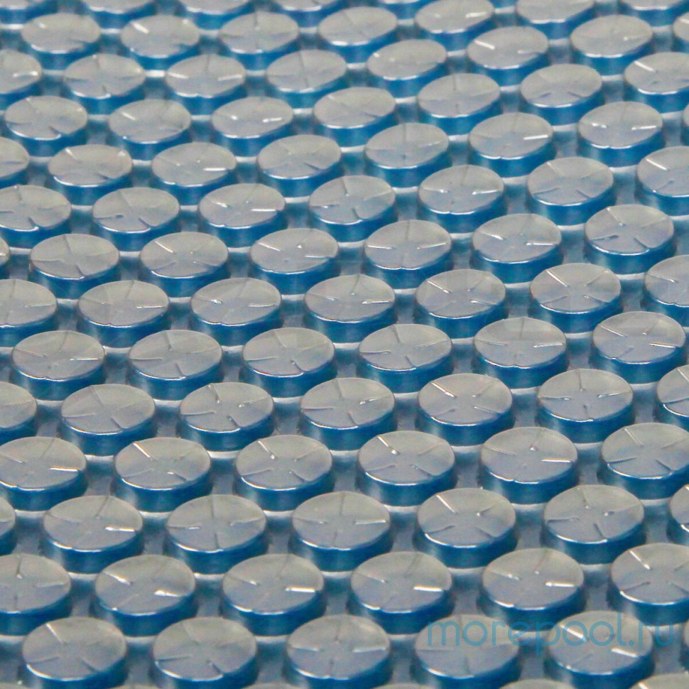 Покрывало плавающее Aquaviva Platinum Bubbles серебро/голубой (6x30 м, 500 мкм)