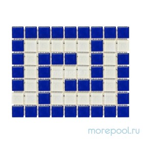 Фриз греческий Aquaviva Cristall сине-белый B/W