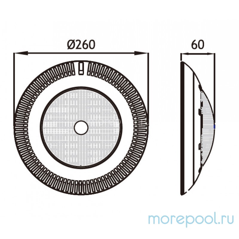 Подводный светильник TL-CP100, 100Вт, ABS, бетон