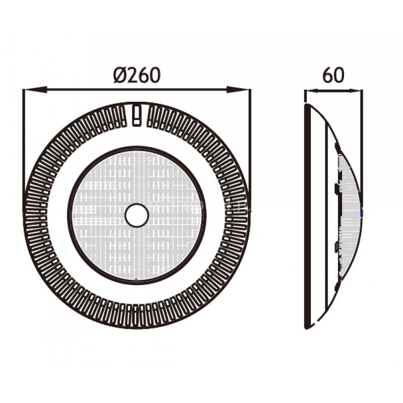 Подводный светильник TL-АP100, 100Вт, ABS, бетон