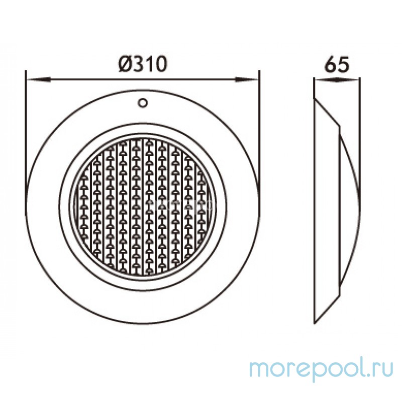 Подводный светильник TLT150, 150 Вт, нерж.сталь, бетон