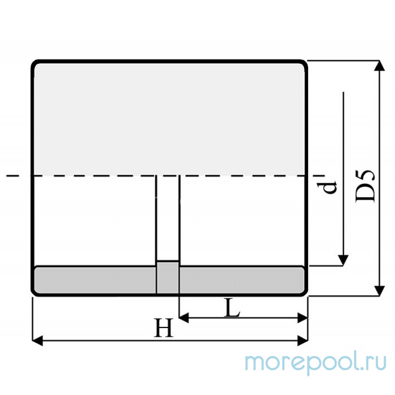 Муфта ПВХ 1,0 МПа d_ 32