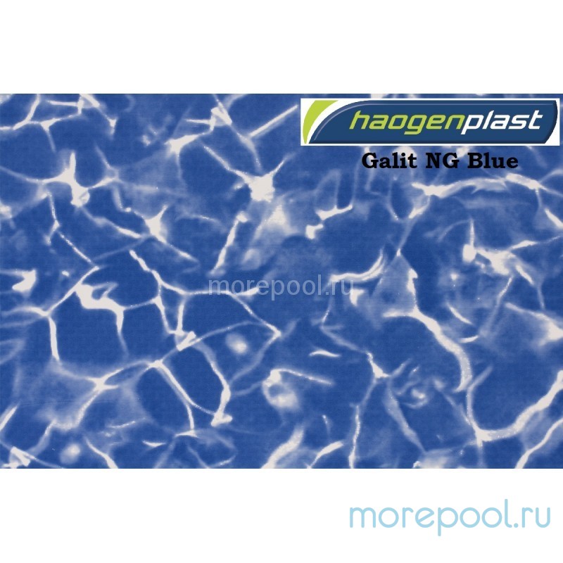 Пленка ПВХ 1,65х25,00м "Haogenplast", Galit NG Blue/Blue Sparks, мрамор