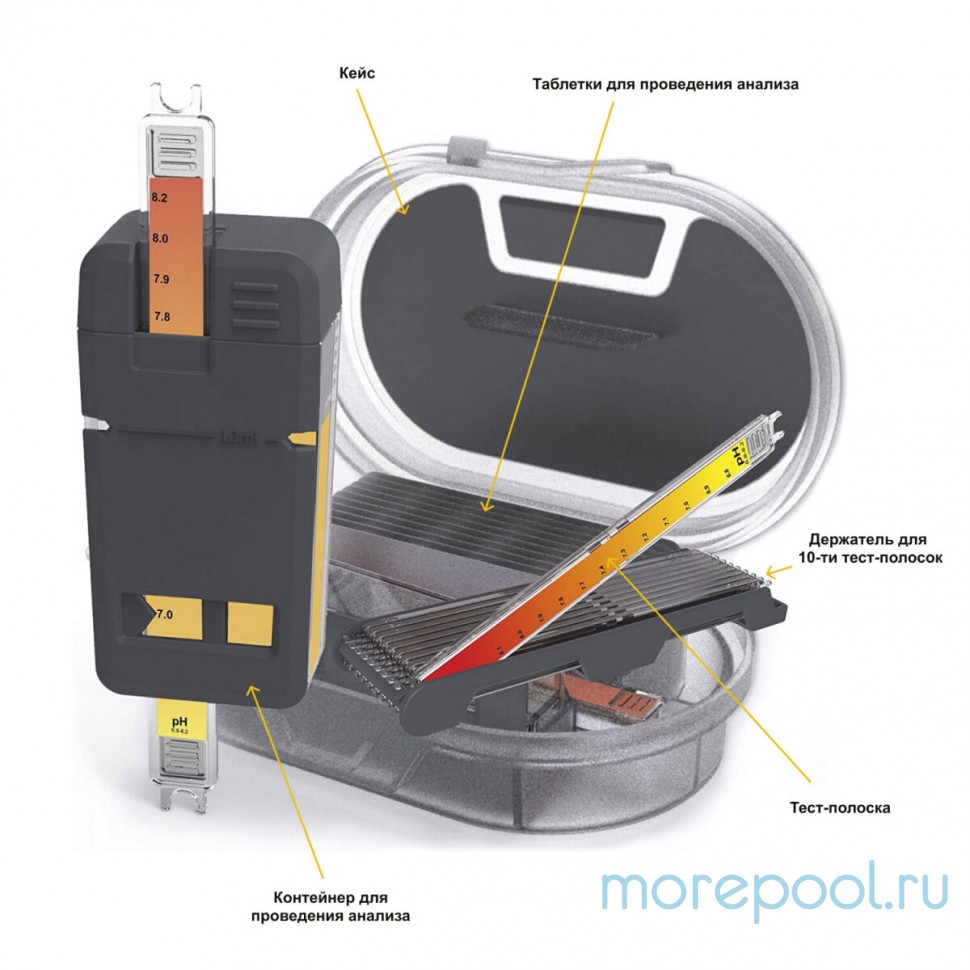 Тест-полоска Water-id FlexiTester PH, ПШ (6.5 - 8.4 мг/л)
